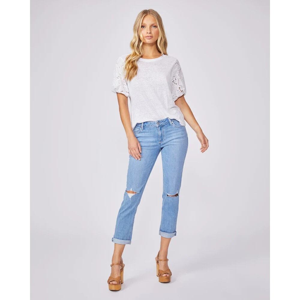 Paige Brigitte Jeans Ratatouille Destructed Size 26 - Picture 3 of 8